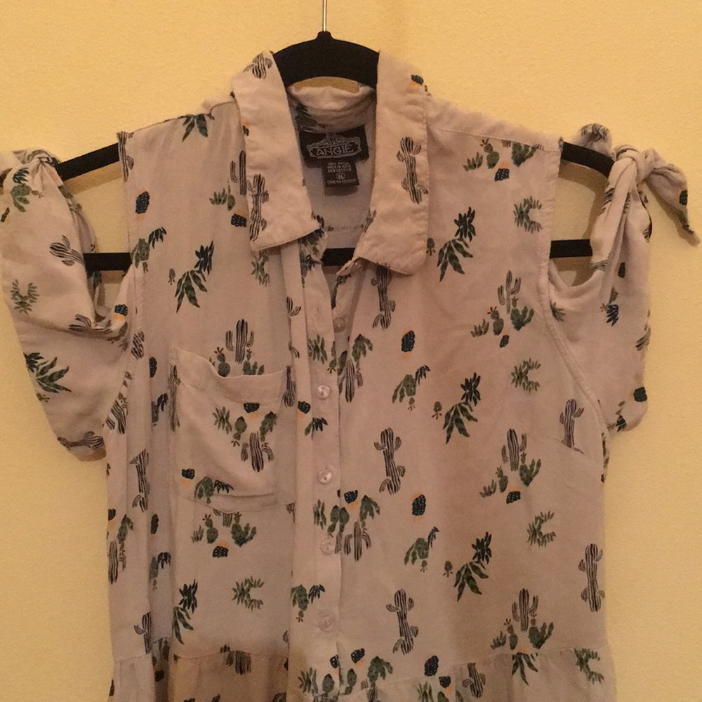 Angie Cute Cacti Summer Dress! size XL